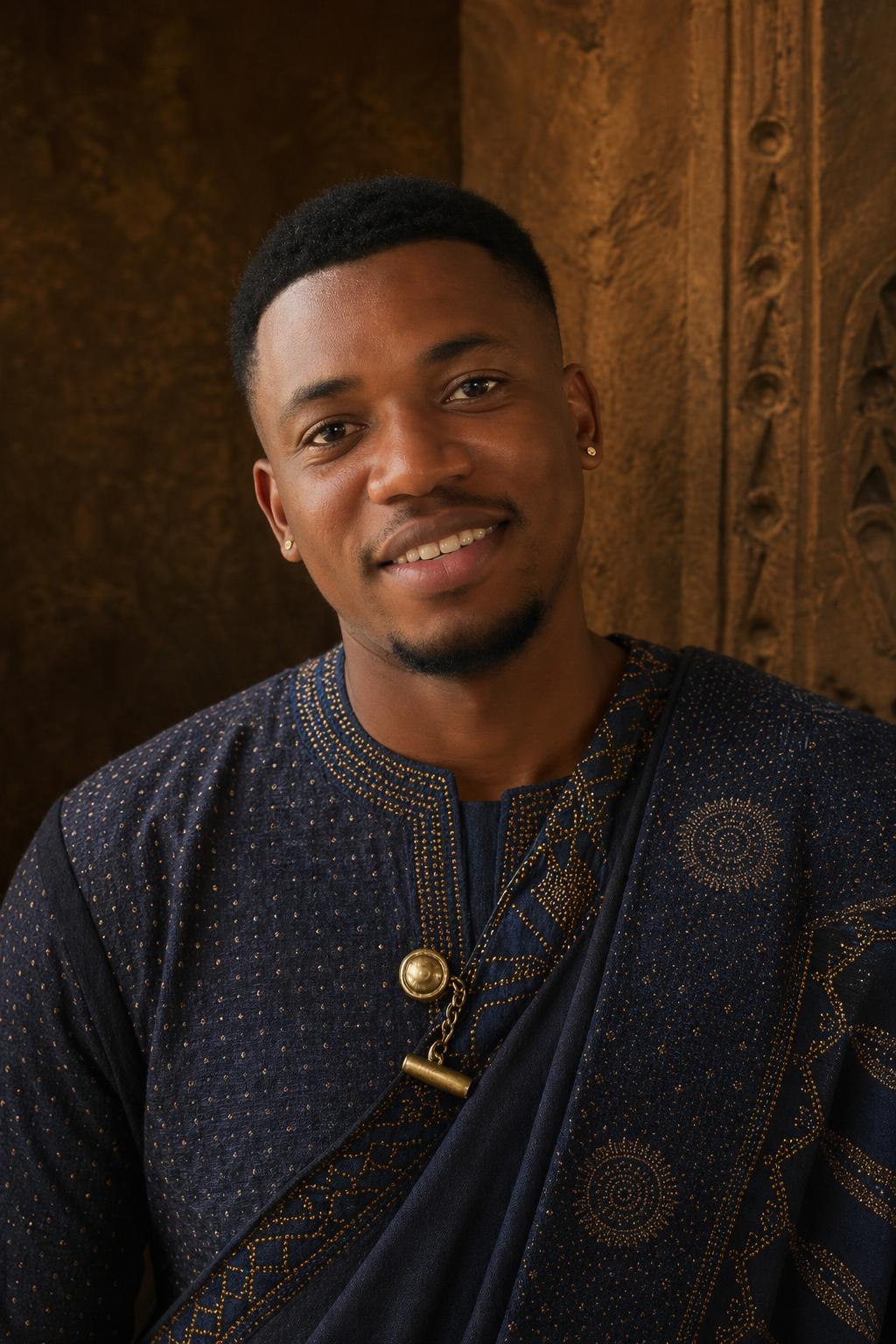 AI-generated African royalty ceremonial portrait